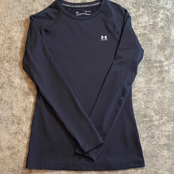 Under Armour Cold Gear Black Performance Top size Medium {345} - Picture 3 of 13